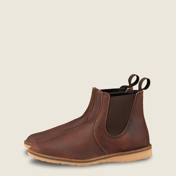 Bottes Red Wing Heritage - Weekender Chelsea - 6-Inchr Rough & Tough Cuir - Marron - Homme 943XNVJMB